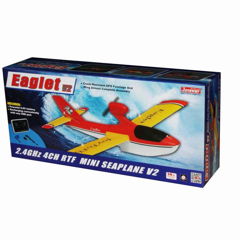 Color Box of RTF Radio Controlled Brushed Power Seaplane Aircraft Kit