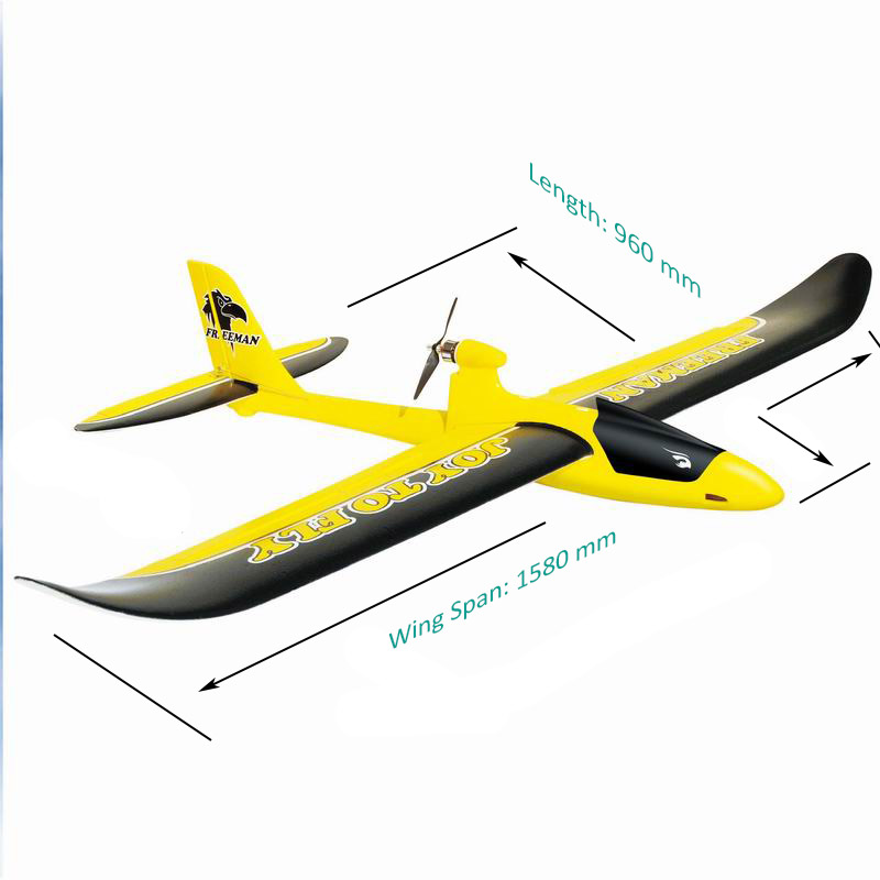 Size Display of Large Scale RC Flying Model Glider Plane for Adults Freeman 6103